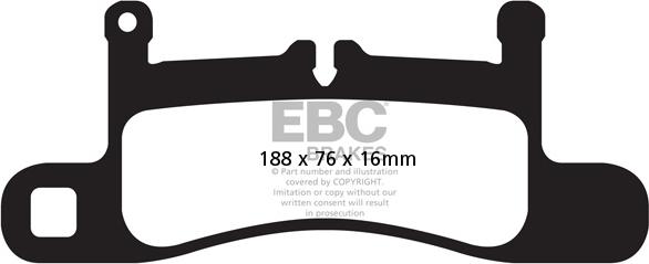 EBC Brakes DP42098R - Тормозные колодки, дисковые, комплект abcparts.ee