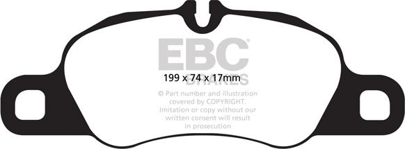 EBC Brakes DP32057C - Тормозные колодки, дисковые, комплект abcparts.ee