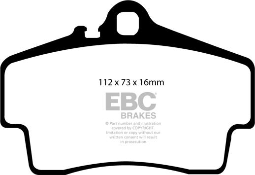 EBC Brakes DP31208C - Тормозные колодки, дисковые, комплект abcparts.ee