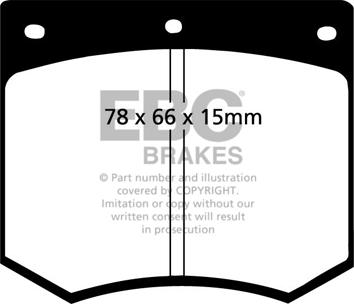 EBC Brakes DP2291 - Тормозные колодки, дисковые, комплект abcparts.ee