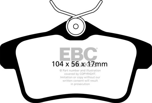 EBC Brakes DP22053 - Тормозные колодки, дисковые, комплект abcparts.ee