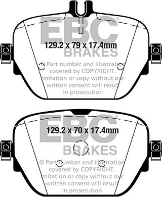 EBC Brakes DP22314 - Тормозные колодки, дисковые, комплект abcparts.ee