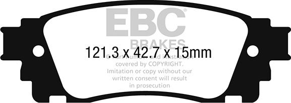 EBC Brakes DP22262 - Тормозные колодки, дисковые, комплект abcparts.ee