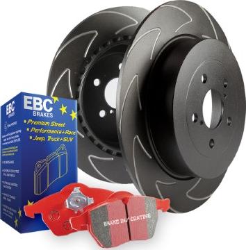 EBC Brakes PD17KF033 - Комплект экономичных тормозов abcparts.ee
