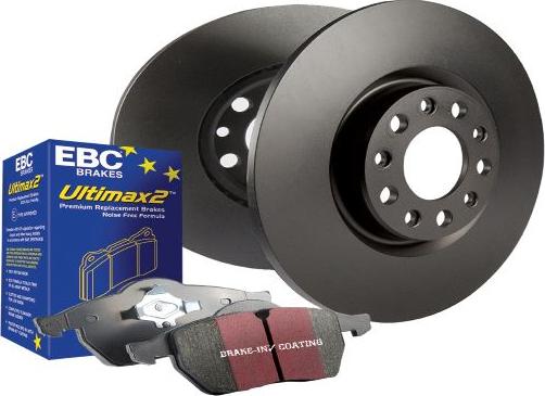 EBC Brakes PDKF2416 - Комплект экономичных тормозов abcparts.ee