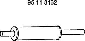 Eberspächer 95 11 8162 - Предглушитель выхлопных газов abcparts.ee
