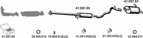 Eberspächer 412046 - Система выпуска ОГ abcparts.ee