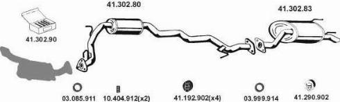 Eberspächer 412047 - Система выпуска ОГ abcparts.ee