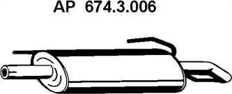 Eberspächer 674.3.006 - Глушитель выхлопных газов, конечный abcparts.ee