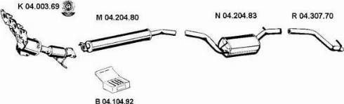 Eberspächer 042398 - Система выпуска ОГ abcparts.ee
