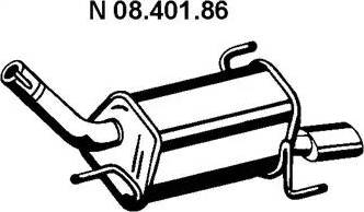 Eberspächer 08.401.86 - Глушитель выхлопных газов, конечный abcparts.ee