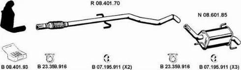 Eberspächer 082545 - Система выпуска ОГ abcparts.ee