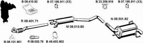 Eberspächer 082546 - Система выпуска ОГ abcparts.ee