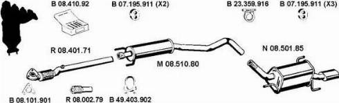 Eberspächer 082547 - Система выпуска ОГ abcparts.ee