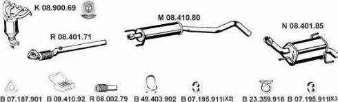 Eberspächer 082506 - Система выпуска ОГ abcparts.ee