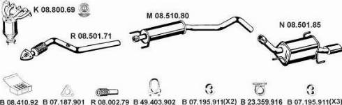 Eberspächer 082507 - Система выпуска ОГ abcparts.ee
