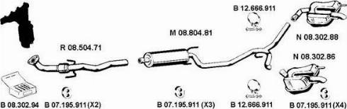 Eberspächer 082606 - Система выпуска ОГ abcparts.ee