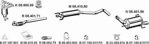 Eberspächer 082628 - Система выпуска ОГ abcparts.ee
