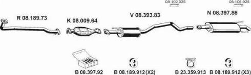 Eberspächer 082354 - Система выпуска ОГ abcparts.ee