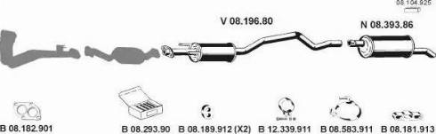 Eberspächer 082316 - Система выпуска ОГ abcparts.ee