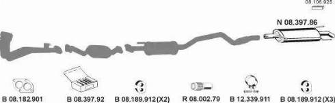Eberspächer 082379 - Система выпуска ОГ abcparts.ee