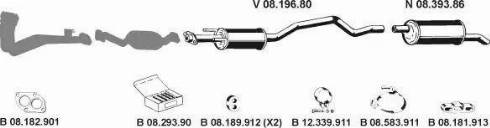 Eberspächer 082376 - Система выпуска ОГ abcparts.ee