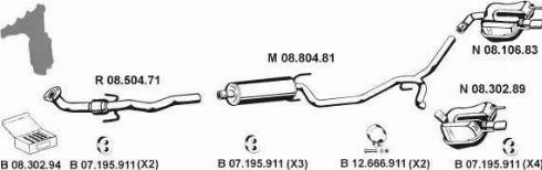 Eberspächer 082705 - Система выпуска ОГ abcparts.ee
