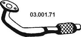 Eberspächer 03.001.71 - Труба выхлопного газа abcparts.ee