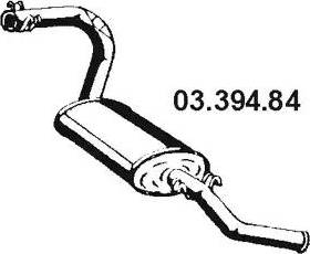 Eberspächer 03.394.84 - Глушитель выхлопных газов, конечный abcparts.ee