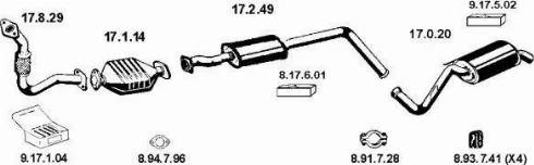Eberspächer 132071 - Система выпуска ОГ abcparts.ee