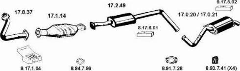 Eberspächer 132072 - Система выпуска ОГ abcparts.ee