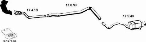 Eberspächer 132309_1 - Система выпуска ОГ abcparts.ee