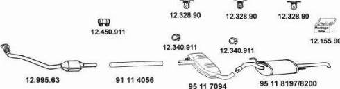 Eberspächer 12_992_1 - Система выпуска ОГ abcparts.ee