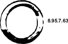 Eberspächer 8.95.7.63 - Уплотнительное кольцо, труба выхлопного газа abcparts.ee