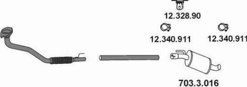 Eberspächer AP_1128 - Система выпуска ОГ abcparts.ee