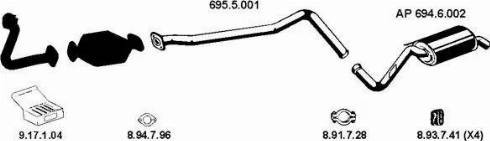 Eberspächer AP_2439 - Система выпуска ОГ abcparts.ee