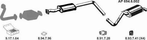 Eberspächer AP_2437 - Система выпуска ОГ abcparts.ee