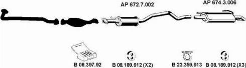 Eberspächer AP_2241 - Система выпуска ОГ abcparts.ee