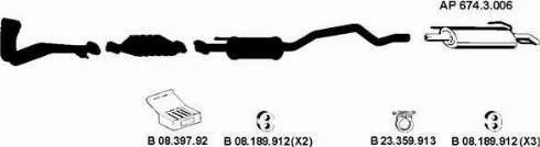 Eberspächer AP_2258 - Система выпуска ОГ abcparts.ee