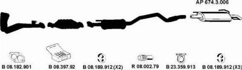 Eberspächer AP_2260 - Система выпуска ОГ abcparts.ee