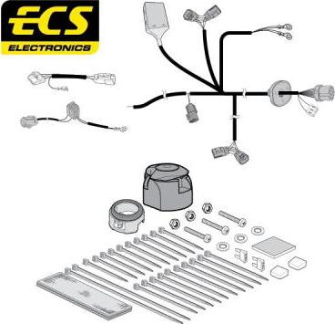 ECS MT16613CU - Комплект электрики, прицепное оборудование abcparts.ee