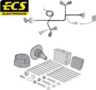 ECS SY01513U - Комплект электрики, прицепное оборудование abcparts.ee