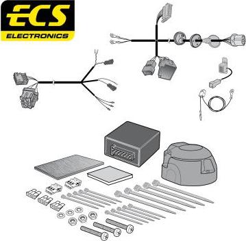 ECS VW28713MU - Комплект электрики, прицепное оборудование abcparts.ee