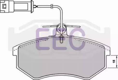 EEC BRP3017 - Тормозные колодки, дисковые, комплект abcparts.ee