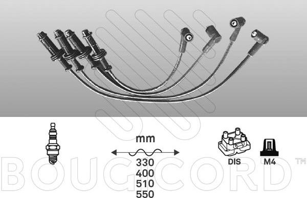 EFI 4334 - Комплект проводов зажигания abcparts.ee