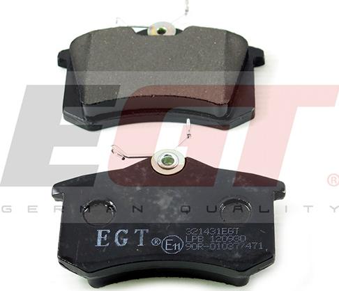 EGT 321431EGT - Тормозные колодки, дисковые, комплект abcparts.ee