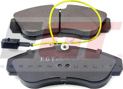 EGT 321069iEGT - Тормозные колодки, дисковые, комплект abcparts.ee