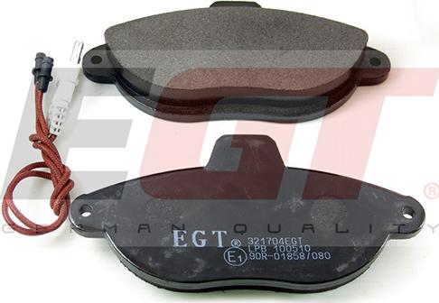 EGT 321704EGT - Тормозные колодки, дисковые, комплект abcparts.ee
