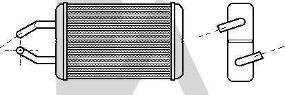 EACLIMA 45C71002 - Теплообменник, отопление салона abcparts.ee