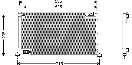 EACLIMA 30C68004 - Конденсатор кондиционера abcparts.ee